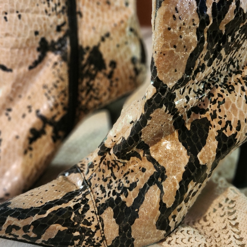 Snake Skin Boots